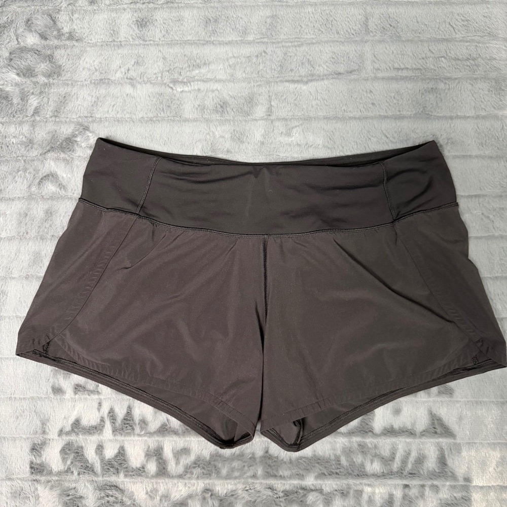 Lululemon Speed Up Shorts Black Running Training Size 8 W7AK0S